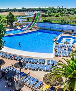 camping avec piscine à vague