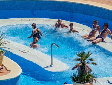 piscine chauffée au camping