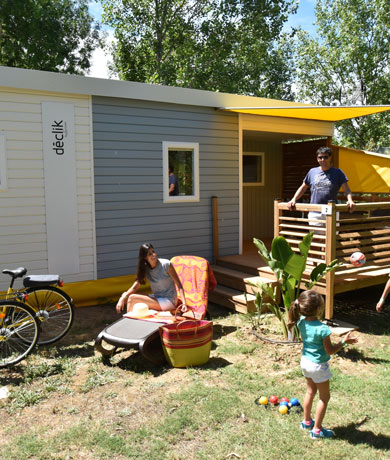 Location mobil-home luxe camping Hérault